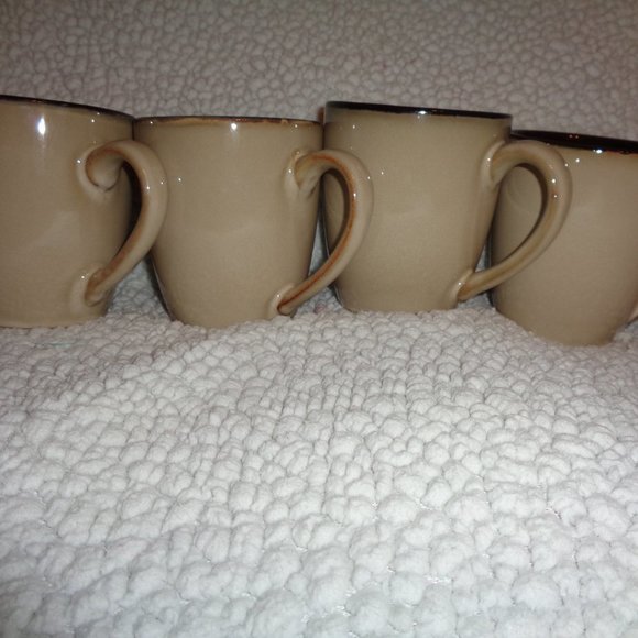 Pfaltzgraff Briar Coffee Cups / Mugs Set of 4 - Picture 2 of 7